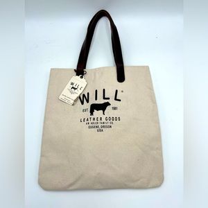 WILL Leather Goods Limited Edition Canvas Tote - Chicago Collective Exclusive